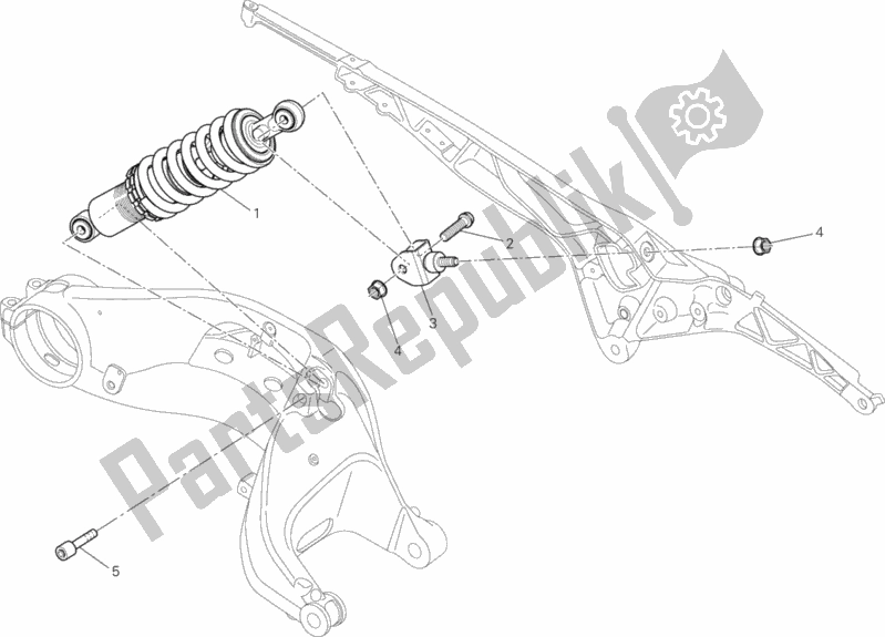 Todas las partes para Amortiguador Trasero de Ducati Monster 1100 EVO ABS 2013